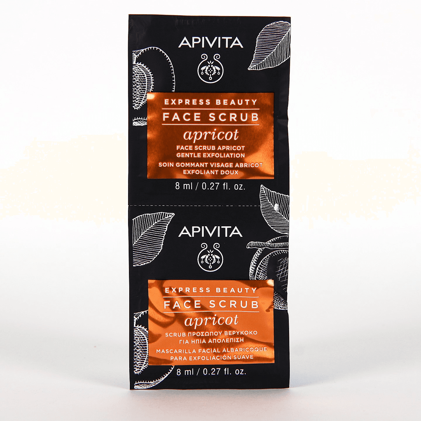 Apivita Express Beauty Crema Exfoliante Suave con Albaricoque 2x8 ml