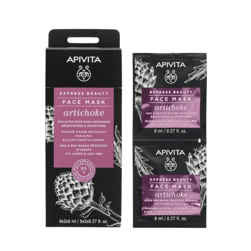 Apivita Express Beauty Mascarilla Facial de Alcachofa 2x8ml