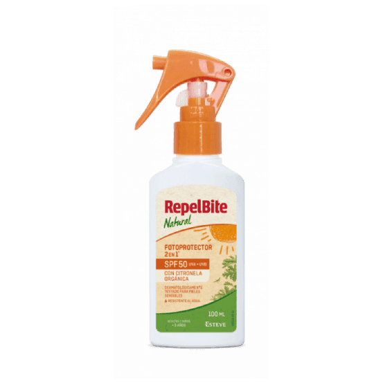 Repel Bite Natural Fotoprotector 2 en 1 SPF50 100ml