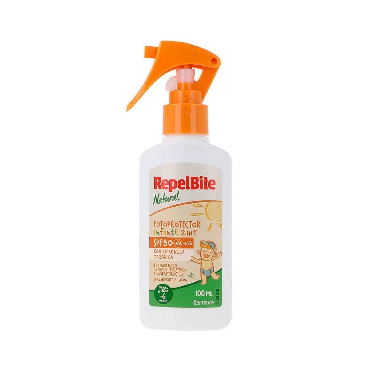 Repel Bite Natural Fotoprotector Infantil 2 en 1 SPF 50 100ml