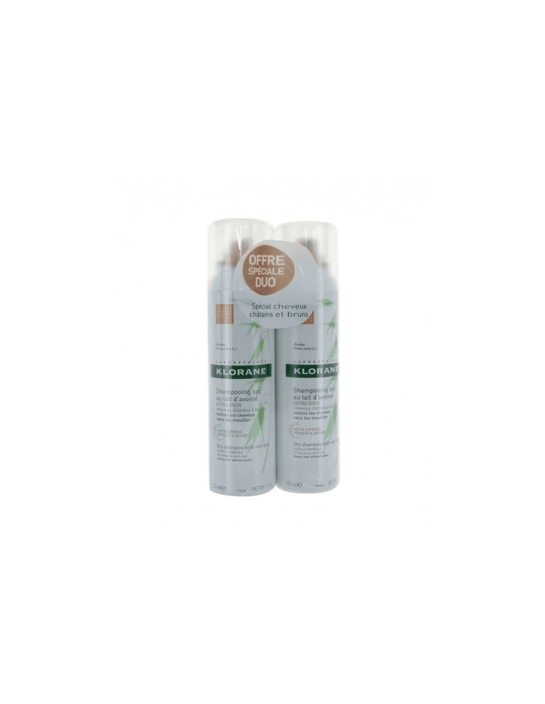 Klorane Ortiga Champu Seco Color Pack Duo 2x150ml