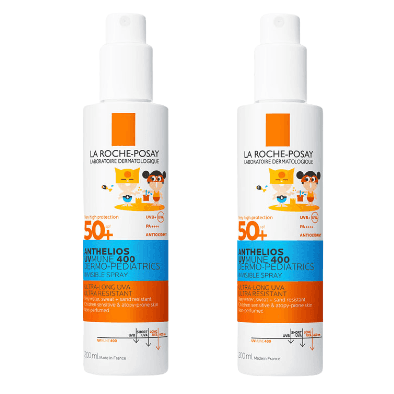 La Roche Posay Duplo Anthelios Dermo-Pediatrics Spray Invisible SPF50+ 2x200ml
